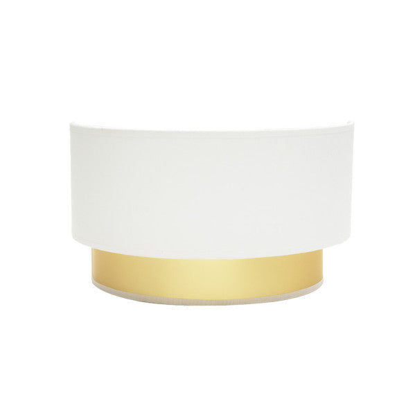 Aplique Anuska 1xe27 Blanco/oro 17x30x16 Cm
