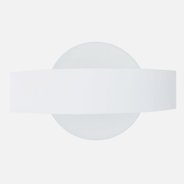 Aplique Barredor De Pared Circ.8w 4000k Arco Blanco 630 Lm Ip20 13x24x5 Cm
