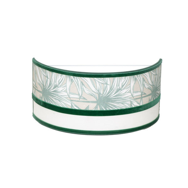Aplique Caledonia 1xe27 Blanco/verde 15,5x33x13cm