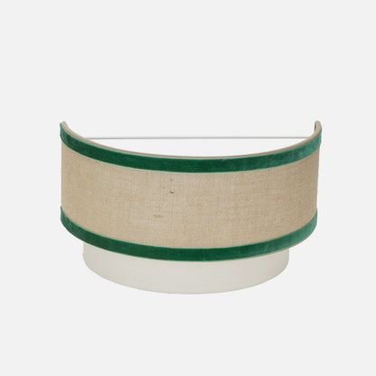 Aplique Cornalina 1xe27 Beis/verde  30d