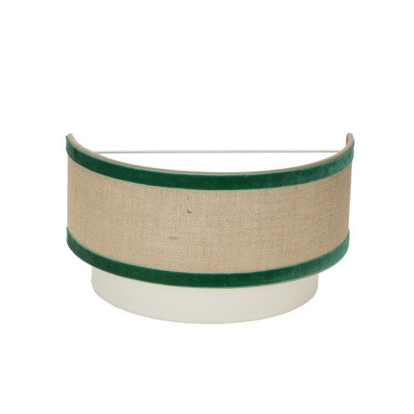 Aplique Cornalina 1xe27 Beis/verde  30d