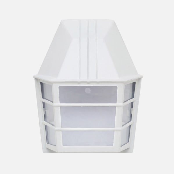 Aplique Exterior Aluminio Acrux 1xe27 Blanco Ip23  24x20x11,5 Cm