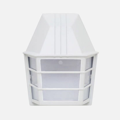 Aplique Exterior Aluminio Acrux 1xe27 Blanco Ip23  24x20x11,5 Cm