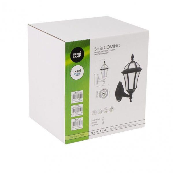 Aplique Exterior Comino 1xe27 Blanco Ip44 Policarbonato 41,1x17x6x23,8 Cm