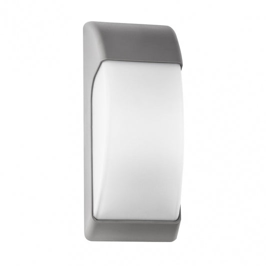 Aplique Exterior Espelta 1xe27 Gris Ip65 Policarbonato   32x12,9x13 Cm