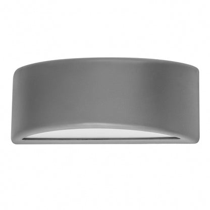Aplique Exterior Kefir 1xe27 Gris Ip65 Policarbonato  13,2x32x13 Cm