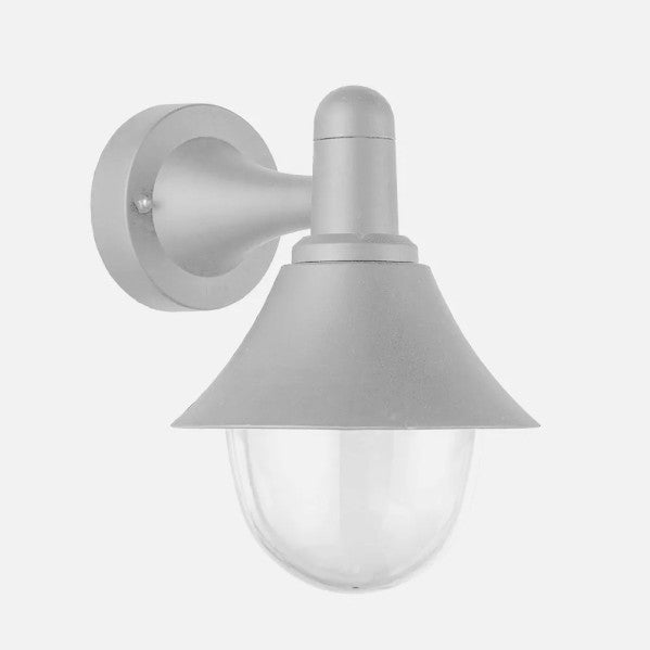 Aplique Exterior Mentol 1xe27 Gris Ip44 Policarbonato   25x18,1x23,2 Cm