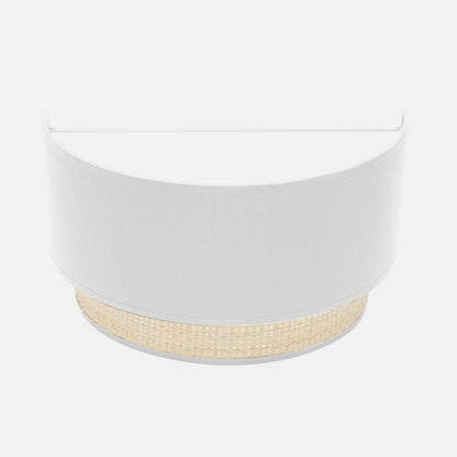 Aplique Kandy 1xe27 Natural/blanco 17x30x15 Cm