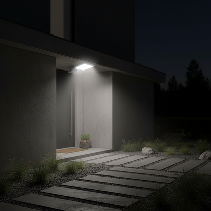 Aplique Solar LED Gris 3W 4000K Sensor Movimiento y Crepuscular Ledvance | Suministros Figmar