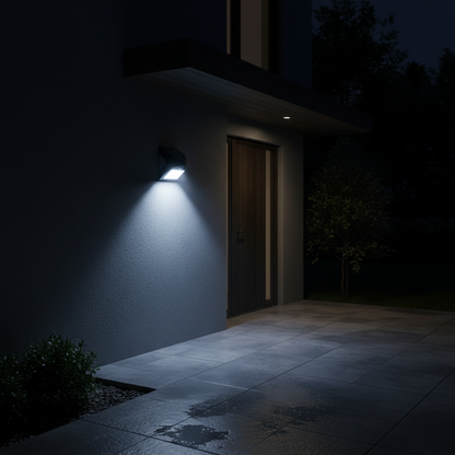 Aplique Solar LED Kolam 3W 300lm 6000K Sensor Crepuscular y Movimiento Negro GSC