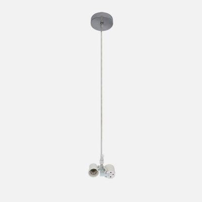 Arm. Colgante Cara 2xe27 Cromo M10 Regx10x10 Cm