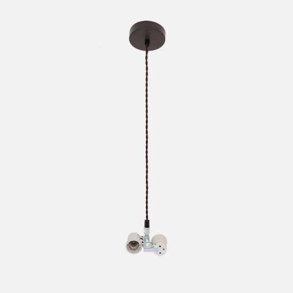 Arm. Colgante Cara 2xe27 Marron M10 Regx10x10 Cm