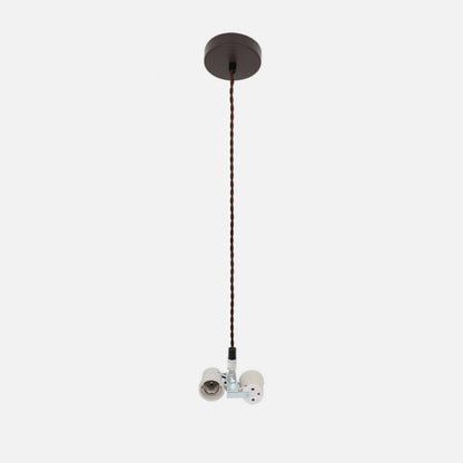 Arm. Colgante Cara 2xe27 Marron M10 Regx10x10 Cm