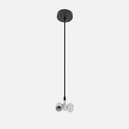 Arm. Colgante Cara 2xe27 Negro M10 Regx10x10 Cm