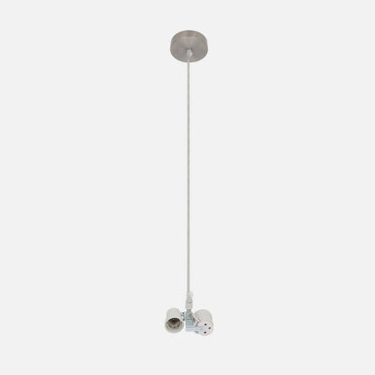 Arm. Colgante Cara 2xe27 Niquel M10 Regx10x10 Cm