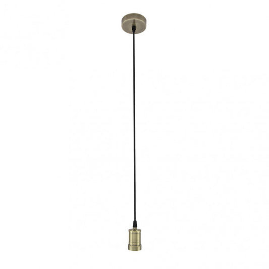 Arm.colgante Puja 1xe27 Cuero Regx10x10 Cm