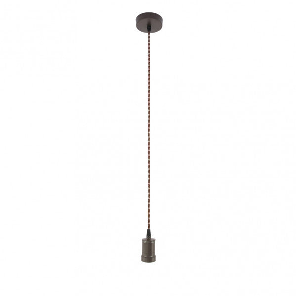 Arm.colgante Puja 1xe27 Marron Regx10x10 Cm