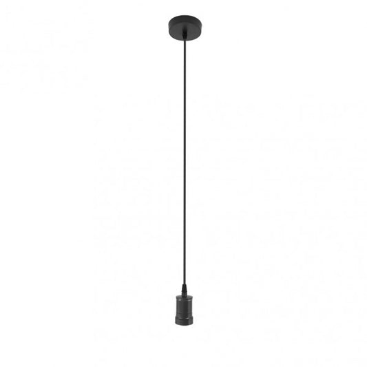 Arm.colgante Puja 1xe27 Negro Regx10x10 Cm