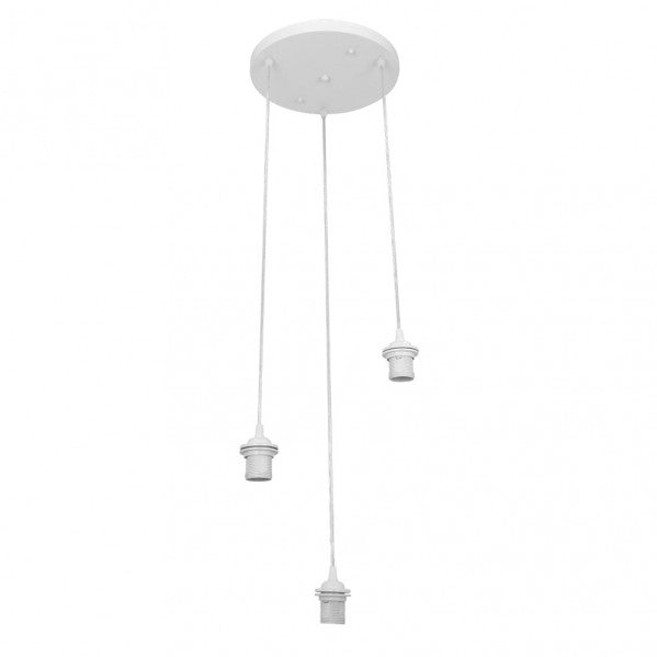 Armazon Plafon Nia 3xe27 Blanco Regx30x30cm