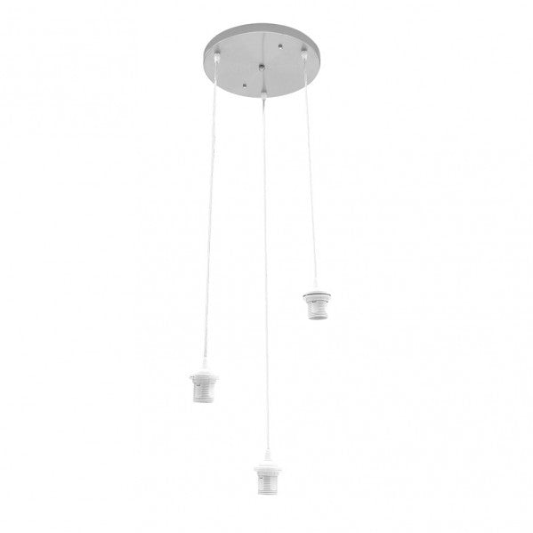 Armazon Plafon Nia 3xe27 Niquel Regx30x30cm