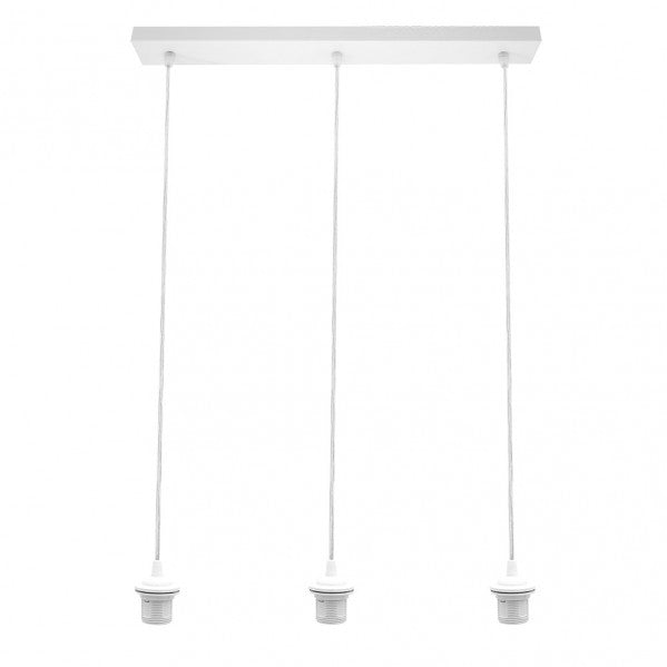 Armazon Regleta Nia 3xe27 Blanca Regx60x6cm