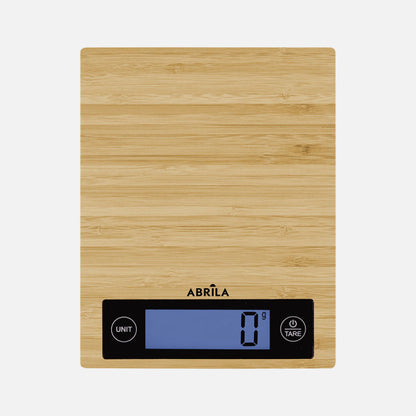 Bascula Cookery Chief Cap.5kg Platf.Bamboo Display Turn Automatic Function Tara 2x18x23cm