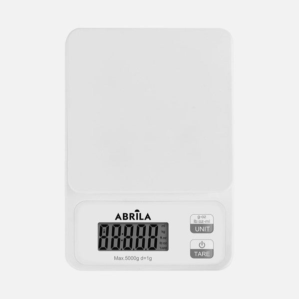Bascula Cookery Odina Cap.5kg White Platform Abs Function Tara Display Touch Turn Automatic 3x14x20cm