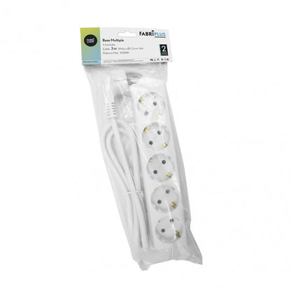 Base Multiple 5 Enchufes Cable 3m 3gx1,5mm Cobre 3500w Max