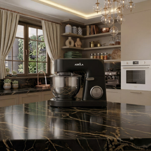 Batidora Amasadora Rocio Negra 1000w 6vel Bol5l Ac.inox.funcion Pulso,c/tapa,antidesliz.29,5x37x24cm