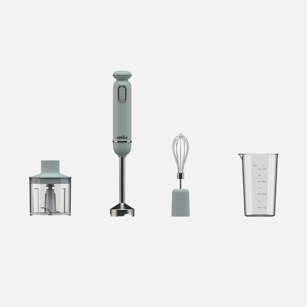 Batidora De Mano Kent 600w Verde 2vel+turbo Cuchi llas Ac.inoxidable  c/vaso+picadora+batidor Desmontable 40x6,6x6,6cm