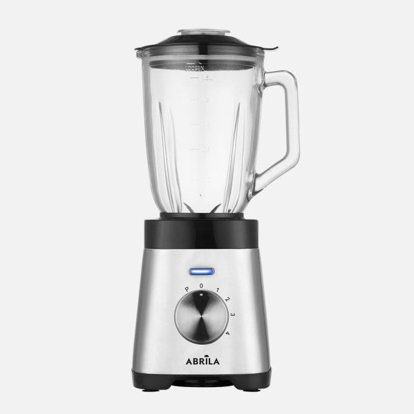Batidora De Vaso Saeta Acero/negro 1000w 4vel+pulso 4hojas Ac.inox.1,5l Jarra Cristal Protecc.sobrecalentamiento 40x19x18cm