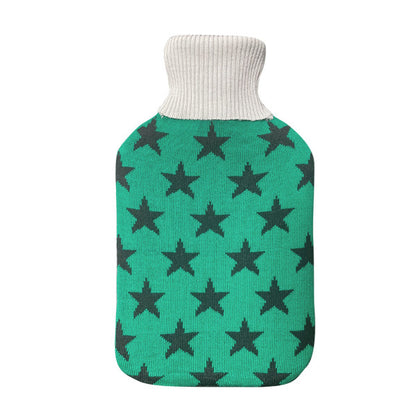 Bolsa Agua Caliente Mimo 1,7l Forro Verde Estrellas 20x32x4 Cm Flexible Y Agradable Al Tacto