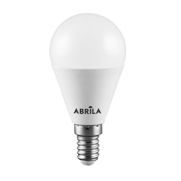Bombilla Esferica 9w 4000k Abrila E14 810lm  9x4,5x4,5 Cm