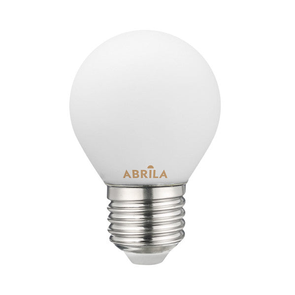 Bombilla Esferica Filam.opal 4w 3000k Abrila E27  360lm 7,2x4,5x4,5 Cm