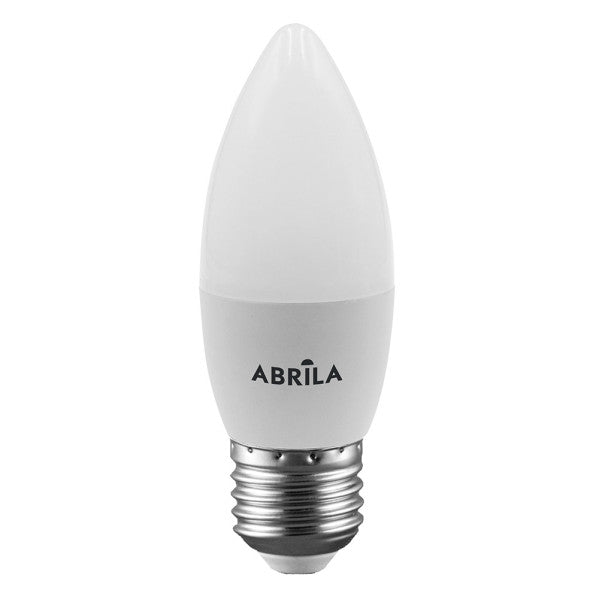 Bombilla Vela 7w 3000k Abrila E27 630lm  11x3,7x3,7 Cm