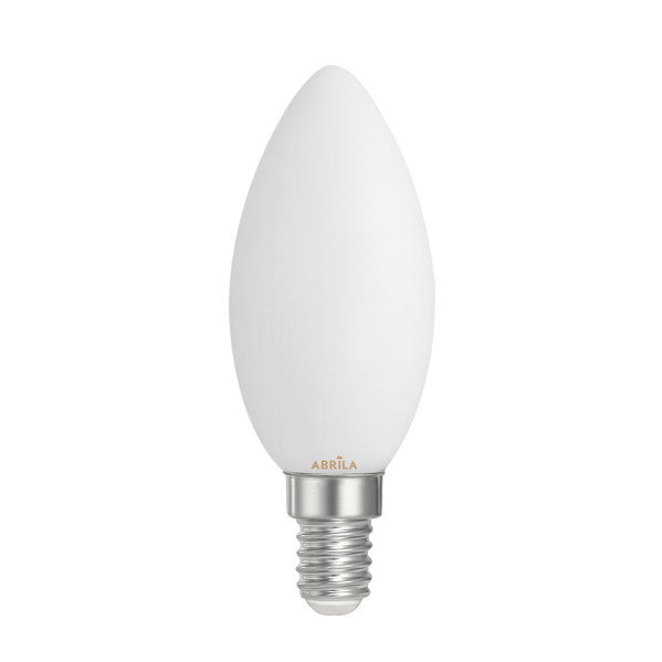 Bombilla Vela Filam.opal 6w 3000k Abrila E14  540lm 9,7x3,5x3,5cm