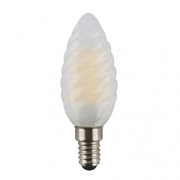 Bombilla Vela Rizada 4w 3000k Fabriplus E14 360lm  9,7x3,4x3,4 Cm