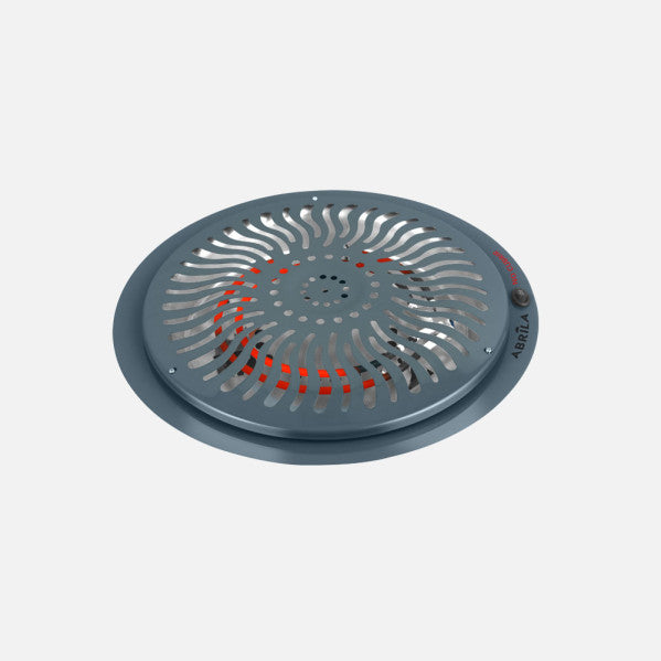 Brasero Elect.rudy Gris 900w 2pot Rejilla De Proteccion 3metros de cable,Luz Indicad.10,5x38,5x38,5cm