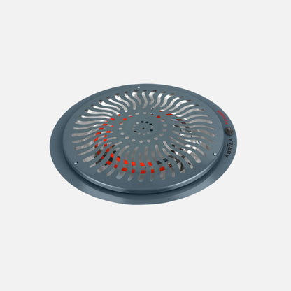 Brasero Elect.rudy Gris 900w 2pot Rejilla De Proteccion 3metros de cable,Luz Indicad.10,5x38,5x38,5cm