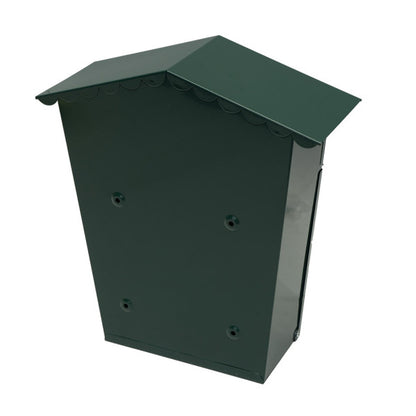Buzon De Correo Frida Acero Galvanizado Verde 36x32x10 Cm Tejado Antilluvia, Ventana Visualizacion