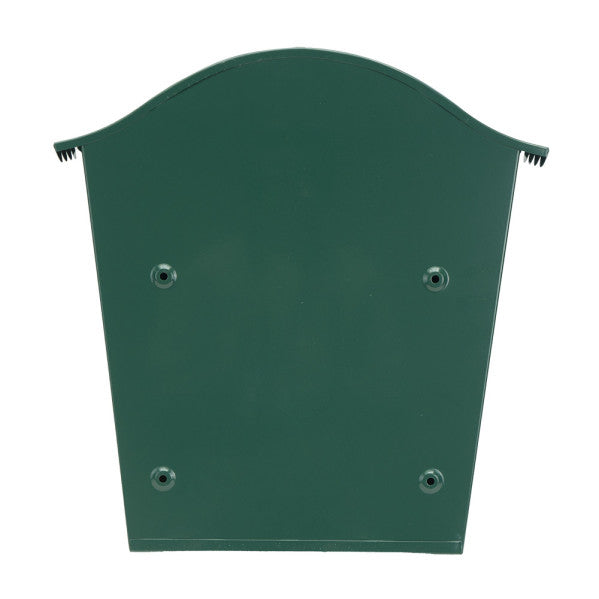 Buzon De Correo Tilda Acero Galvanizado Verde 37x36x13,5 Cm Tejadillo Antilluvia