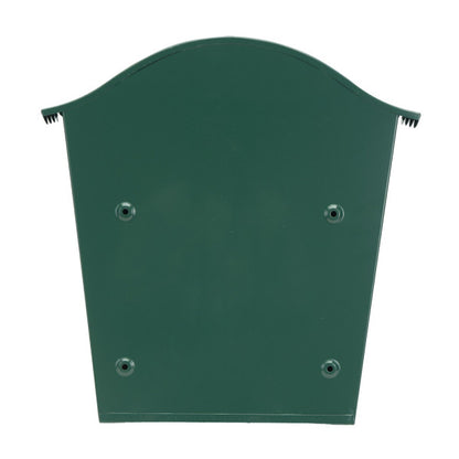 Buzon De Correo Tilda Acero Galvanizado Verde 37x36x13,5 Cm Tejadillo Antilluvia