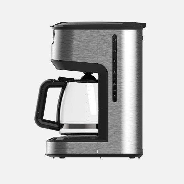 Cafetera De Goteo Briar 15tazas Negro/acero 1000w Filtro Permanente Jarra Cristal1,8L C/dosificador 34,5x19,5x27cm