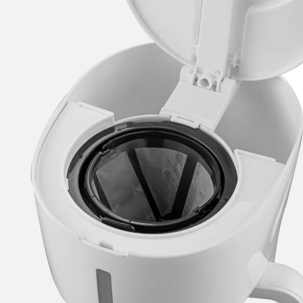 Cafetera De Goteo Bruma 15tazas Blanco 650w Filtro Permanente Jarra Cristal 1,5l Antigoteo 30x18x24cm