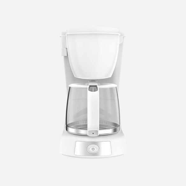 Cafetera De Goteo Valkiria 12tazas Blanco 680w Filtro Permanente Jarra Cristal 1,2l Placa Calorif. 29x18x22cm
