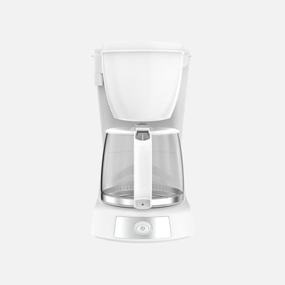 Cafetera De Goteo Valkiria 12tazas Blanco 680w Filtro Permanente Jarra Cristal 1,2l Placa Calorif. 29x18x22cm