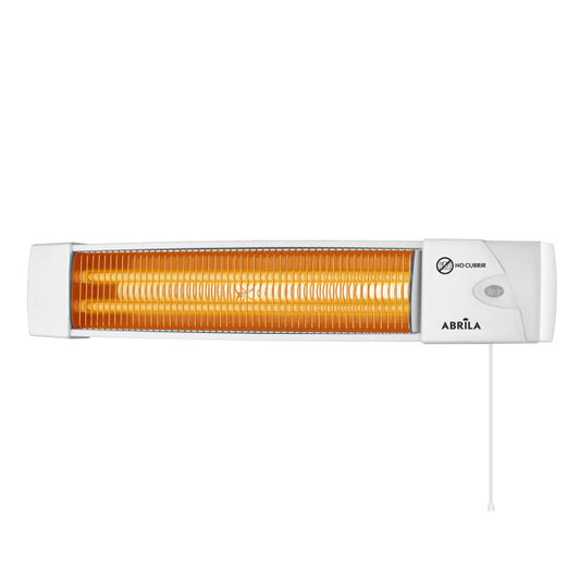 Estufa Cuarzo Africa 1200w Blanco 2 Potencias Control Cadena De Tiro 10,4x57x10,8 Cm