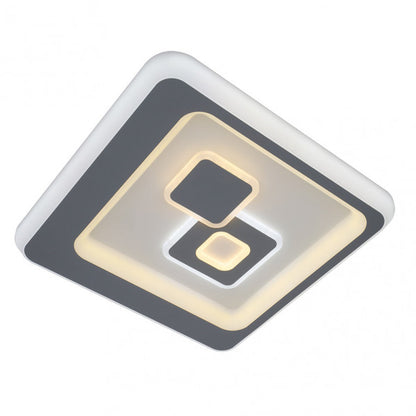 Ceiling light 100w 3000-4000-6500k White/Grey Enif Cuad. 7x48x 48cm 13500lm C.Remote,memory And Regulator