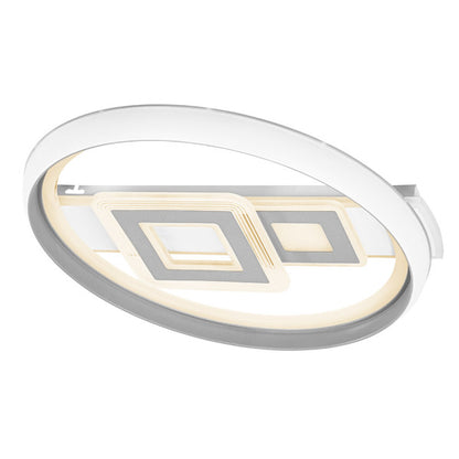 Ceiling light 80w Sucre 3000-4000-6500k White/grey 7x51x51 Cm Dimmable, remote control and memory