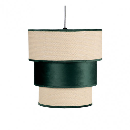 Colgante 3 Pantallas Lucio1xe27 Verde Reg X 37d
